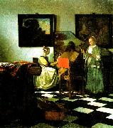 Johannes Vermeer The Concert oil painting